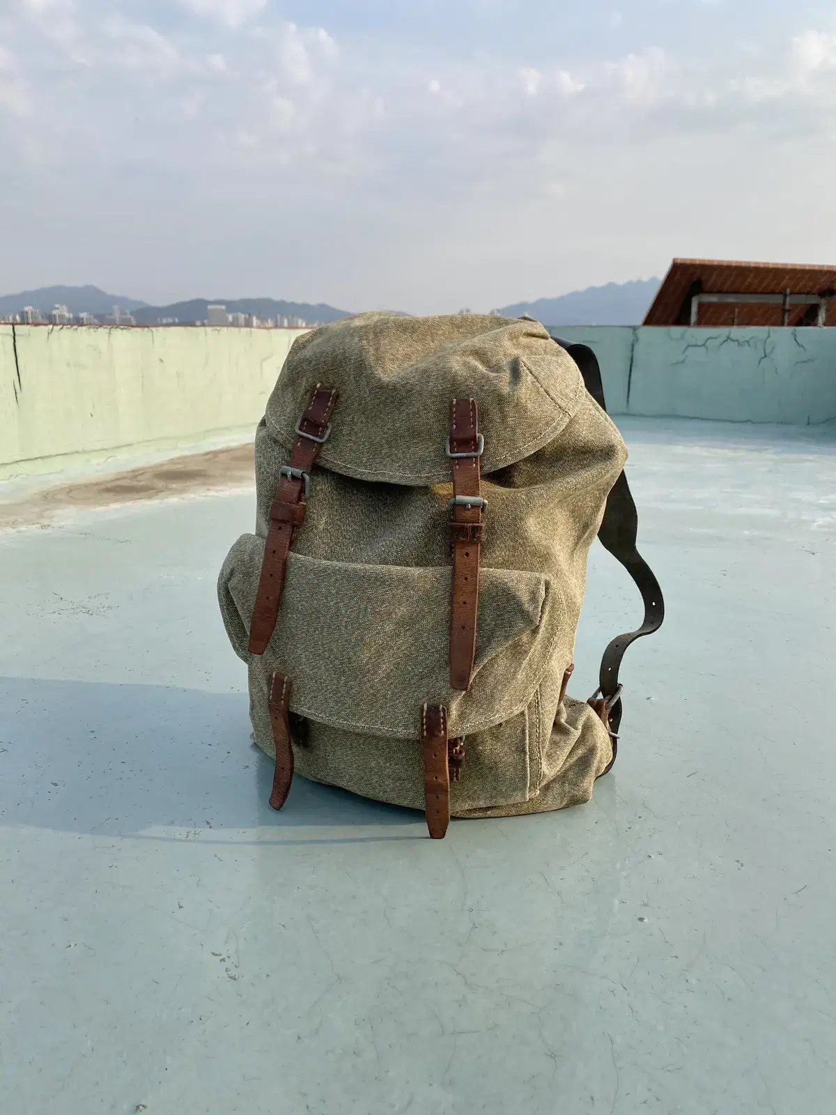 50's 스위스군 Salt & Pepper Rucksack